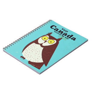 Visit the Canada Owl poster Notebook