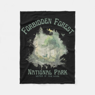 Visit The Forbidden Forest National Park Hiking Ca Fleece Blanket