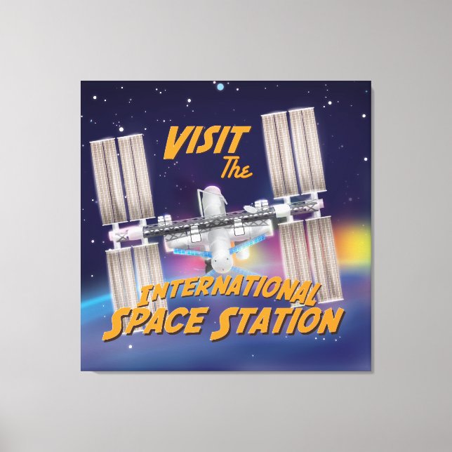 Visit the International Space Station Canvas Print (Front)
