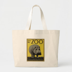 Visit the Philadelphia Zoo Large Tote Bag