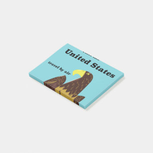 Visit the united States Travel poster Post-it Notes