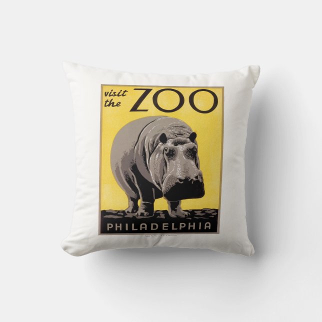 Visit The Zoo Cushion (Front)