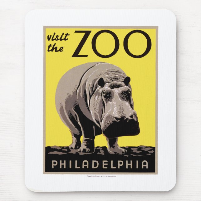 Visit The Zoo Mouse Pad (Front)