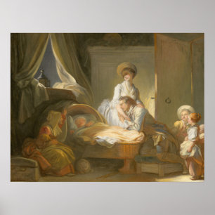Visit to the Nursery - Jean Fragonard Fine Art Poster