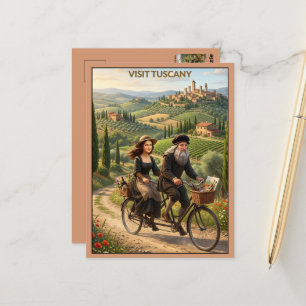 Visit Tuscany Travel Postcard