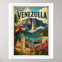 Visit Venezuela Travel Vintage