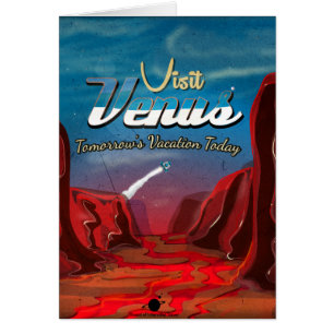 Visit Venus Vintage Poster