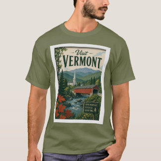 Visit Vermont Travel Vintage T-Shirt