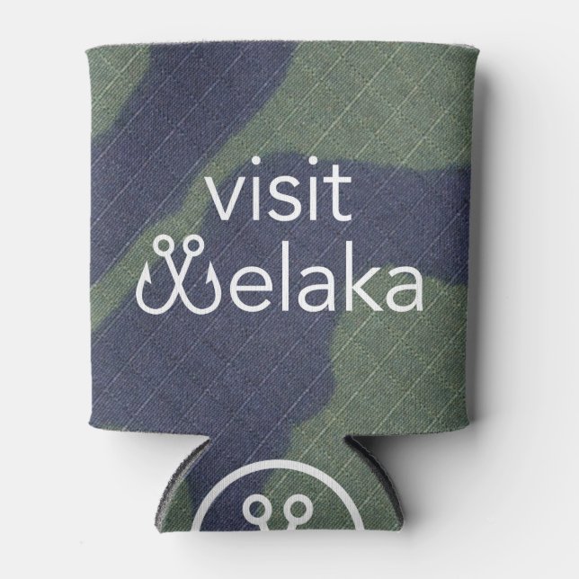 Visit Welaka Camo Coozie (Front)