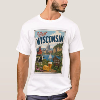 Visit Wisconsin Travel Vintage T-Shirt