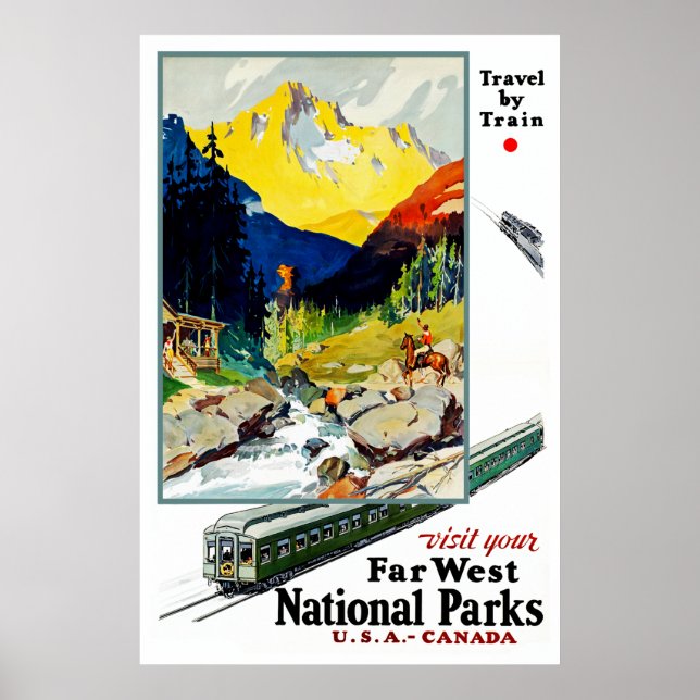Visit Your Far West National Parks Poster (Front)