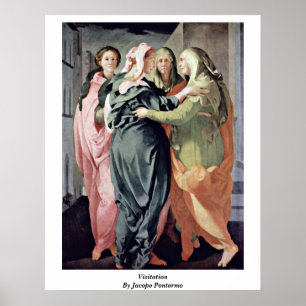 Visitation By Jacopo Pontormo Poster