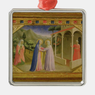 Visitation, from predella Annunciation Metal Tree Decoration