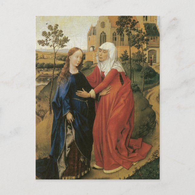 Visitation of Mary - Rogier Van Der Weyden Postcard (Front)