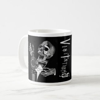 Visitations Comic Book Singing Skull Coffee Mug