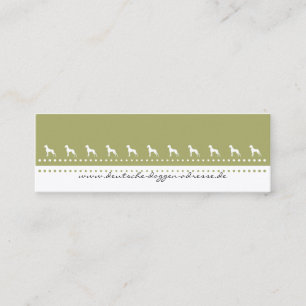 Visitenkarte Dogge Mini Business Card