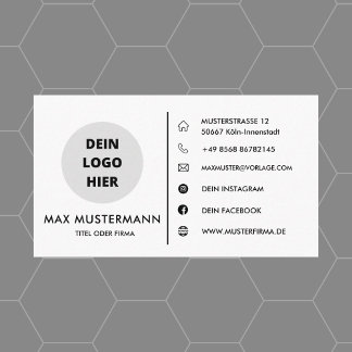 Visitenkarte Selbst Gestalten Vorlage Business Card