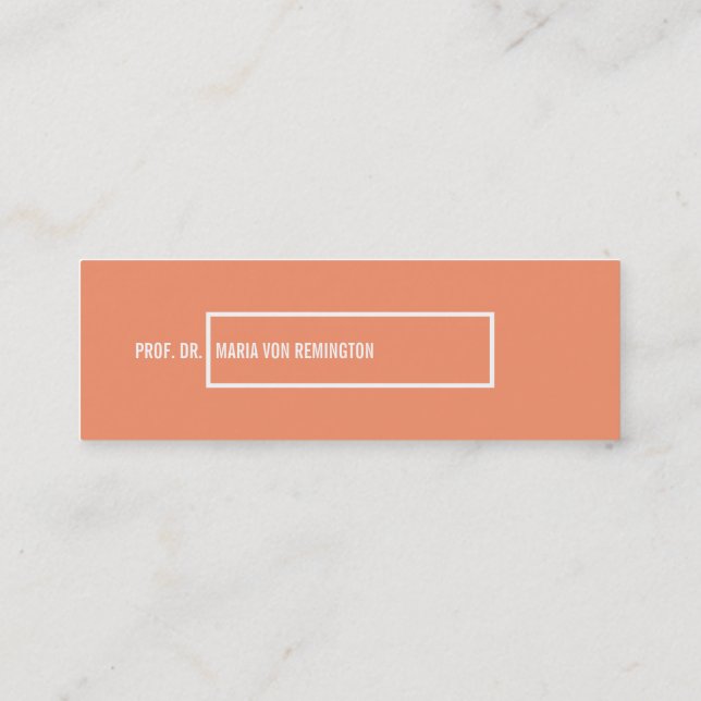 Visitenkarten Klassisch Mini Business Card (Back)