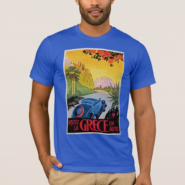 Visitez La Grece en Auto T-Shirt (Front)