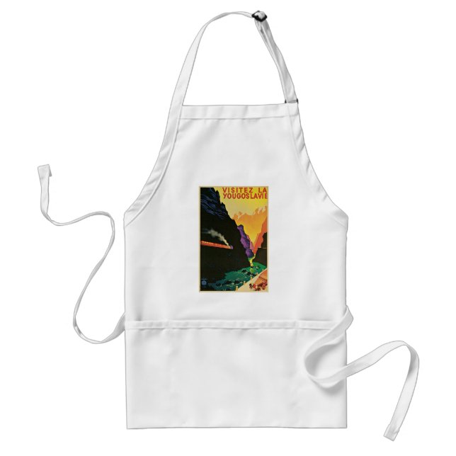Visitez La Yougoslavie Standard Apron (Front)