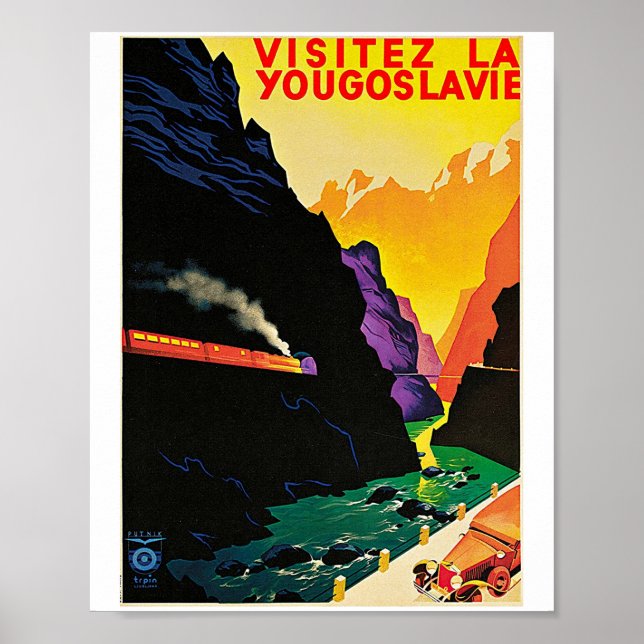 VISITEZ LA YUGOSLAVIE POSTER (Front)