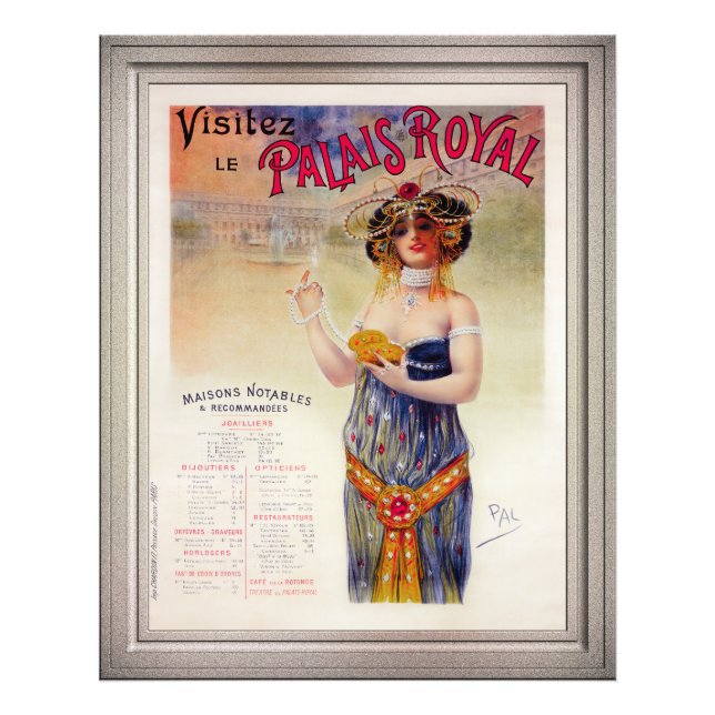 Visitez Le Palais Royal by Jean de Paleologue Photo Print (Front)