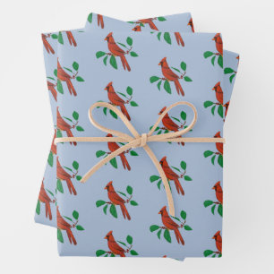 Visiting Cardinals Remembrance In Memory Print Wrapping Paper Sheet