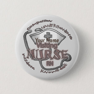 Visiting Nurse Axiom 6 Cm Round Badge
