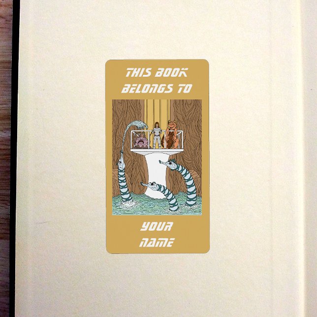 Visiting the Pool of the Piptrixons Bookplate (Visiting the Pool of the Piptrixons Bookplate in Old Book)