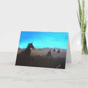 Visitor at Dawn Greeting Card