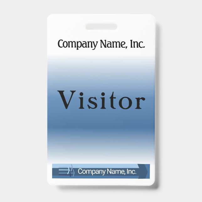 Visitor Badge ID Badge (Front)