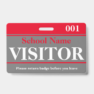 Visitor Badge ID Badge
