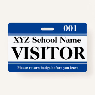 Visitor Badge ID Badge