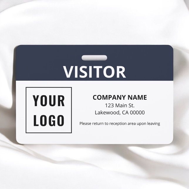 Visitor Pass Simple Logo ID Badge (Creator Uploaded)