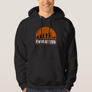 Visla Dog Dad Human Evolution Hoodie