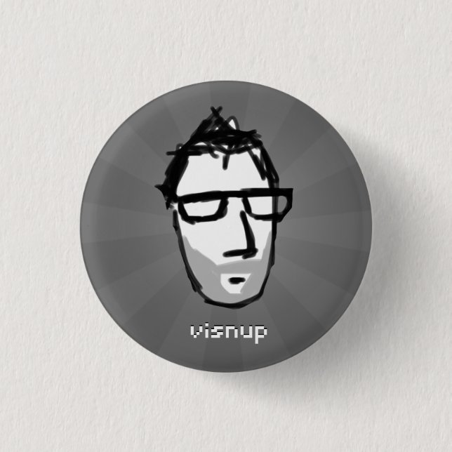 visnup button (black) (Front)