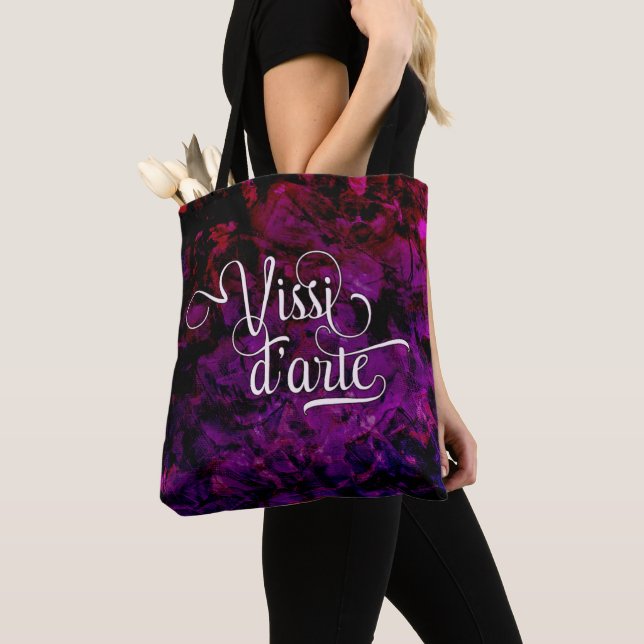 Vissi d'arte Tosca gemstone texture all-over-print Tote Bag (Close Up)