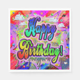 Vista Express Birthday Paper Napkin