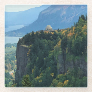 Vista House at Crown Point, Oregon Glass Coaster