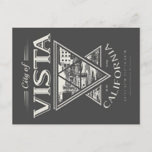 VISTA - SAN DIEGO CALIFORNIA POSTCARD