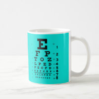 Visual Acuity Test Cyan Ophthalmology Eye Chart