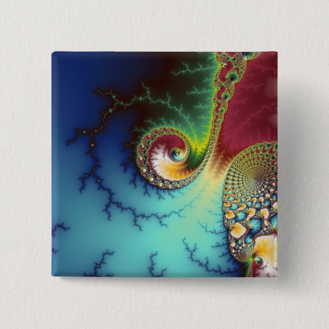 Visual Cortex 15 Cm Square Badge (Front)