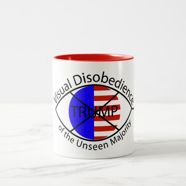 Visual Disobedience of the Unseen Majority Mug (Center)