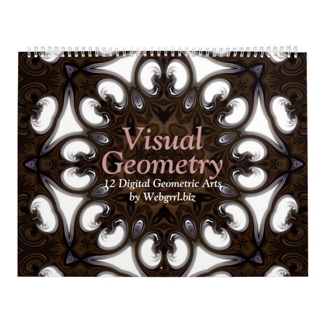 Visual Geometry Mandala 12-Month Wall Calendar (Cover)