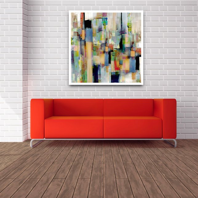 Visual Memories, Original Colourful Abstract Art Poster (Creator Uploaded)