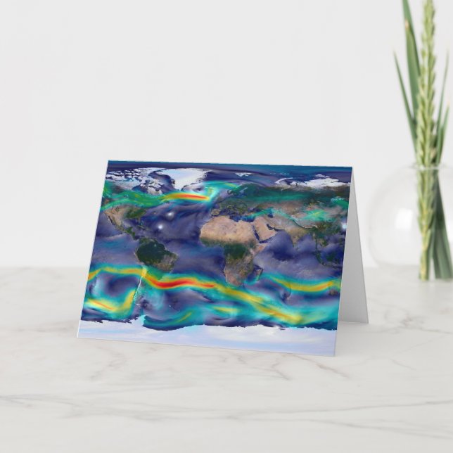 Visualisation Of Global Winds. Card (Front)