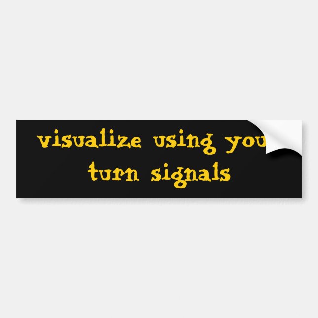 Visualise Bumper Sticker (Front)