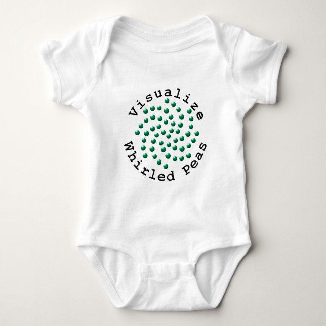 Visualise Whirled Peas 2 Baby Bodysuit (Front)