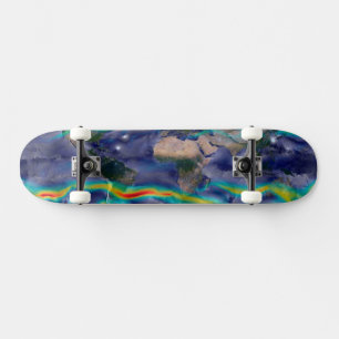 Visualization Of Global Winds. Skateboard
