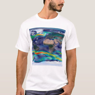 Visualization Of Global Winds. T-Shirt